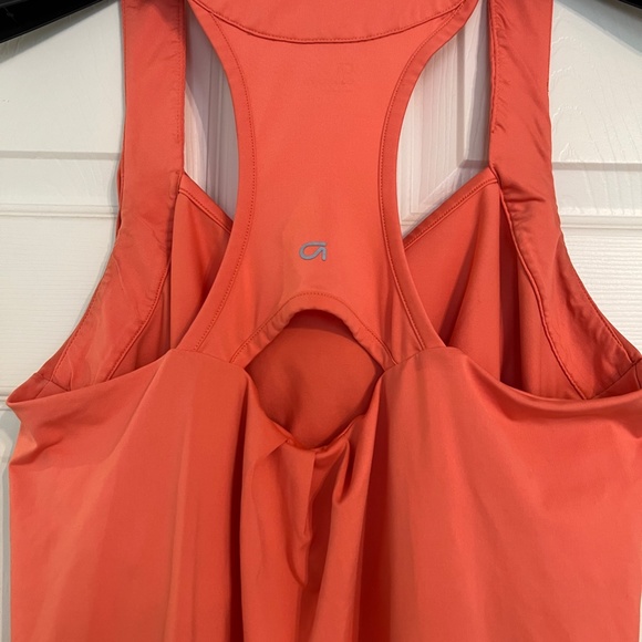 Gap Women's Large Workout Top, Salmon/ Racerback, Tank, Adjustable Bottom Hem - Picture 6 of 6